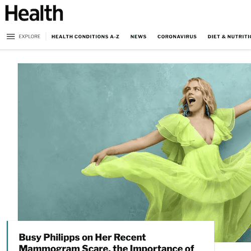 graphic: health homepage screenshot